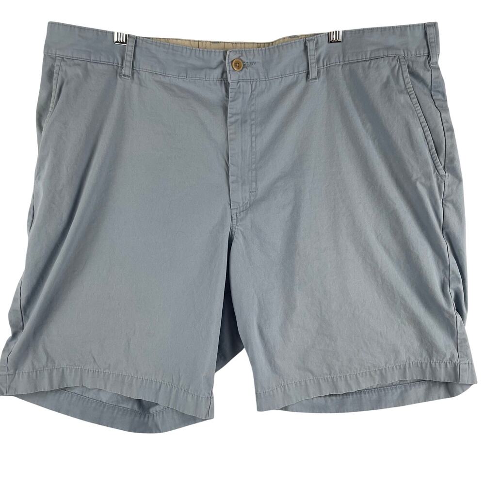 Bills Khakis MNS M2 Classic Fit Flat Front Chino Shorts 42 Light Blue Cotton USA